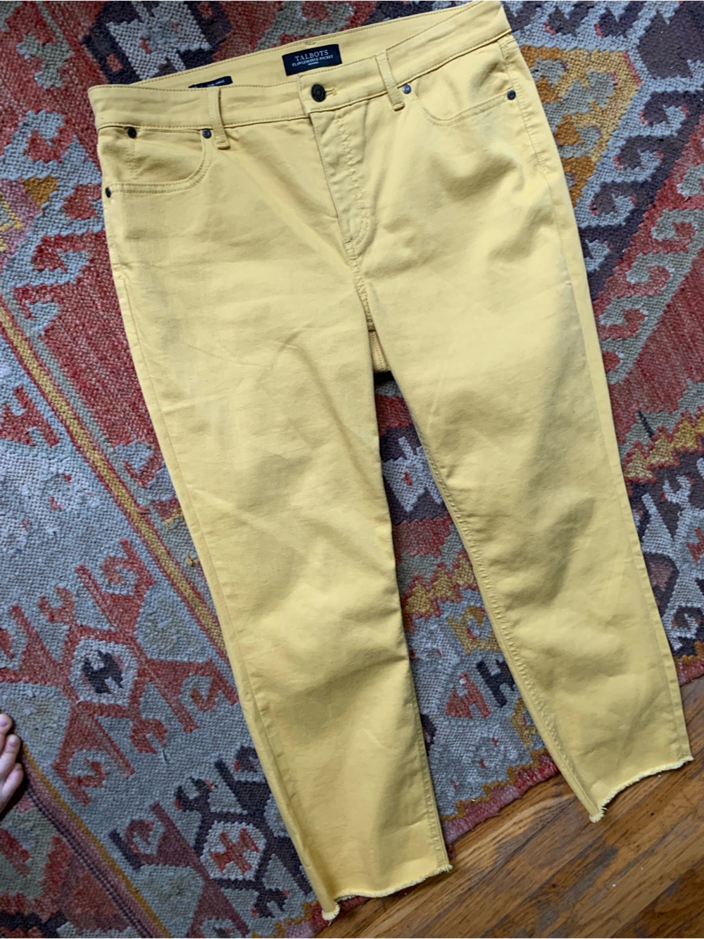 Talbots Women’s Yellow Straight-Leg Jeans